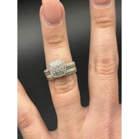 Ladies 9ct Yellow Gold Diamond Bridal Ring Set