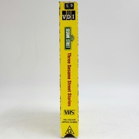 Sesame Street Three Stories VHS Golden Book Video Classic Big Bird