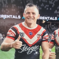 The Morris Brothers Brett Josh Morris Signed Framed Print Sydney Roosters NRL