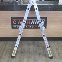 Syneco 0860950 Multifold Aluminium Ladder 2.5m Straight 1.25m Step