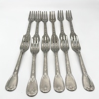 Vintage Italian Super Inox 800 Stamped 64 Pc Flatware Cutlery Set Case