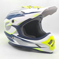 O'Neal 3 Series MX607 Motocross Helmet Small White Blue Neon Dirt Bike