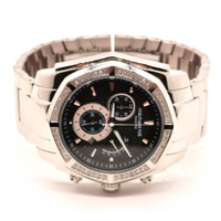 Michael Hill Mens 1/2 Carat Diamond Watch 9305 Chronograph Stainless Steel