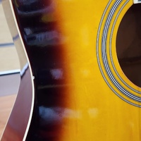 Sunburst Dreadnought Acoustic Guitar 6 String Folk Musical Instrument