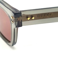 Gucci GG1084S 004 Sunglasses Grey Acetate Frame Square Rectangle Size L + COA