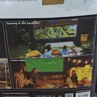 LASER PJT-BYCBL-040 1080P Outdoor Cinema Bundle 144 Inch Screen