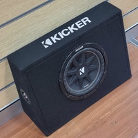 Kicker 44KKP210 10 Inch Slim Subwoofer Enclosure 4 Ohm Single Truck Box