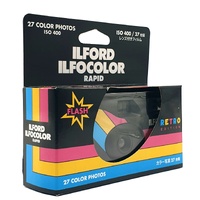 Ilford IlfoColor Rapid Retro Edition 27 Exposure Single Use Color Film Camera