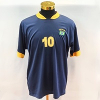 Salada De Cores Brasil Football Shirt #10 Jersey Blue Yellow Large