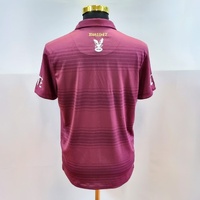 2017 Manly Warringah Sea Eagles NRL Media Polo Shirt ISC Maroon Size M Gym Sport