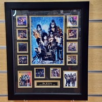 Limited Edition KISS Framed Photo Memorabilia Collage 72 of 500 58cm x 48cm