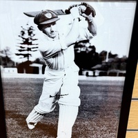 Sir Donald Bradman Framed Cricket Photograph Sports Memorabilia