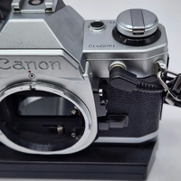 Canon AE-1 35mm Film Camera Tested with Power Winder A2 Data Back A