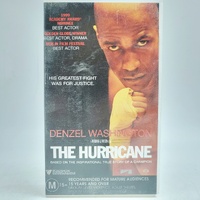 The Hurricane VHS Denzel Washington 2000 Roadshow Movie