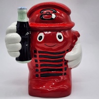 Coca-Cola Vintage 22cm Ceramic Money Box Red Piggy Bank Collectible