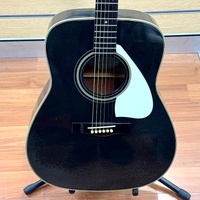 Yamaha FG-425 Vintage 1988 Rare Black Acoustic Guitar Made in Taiwan