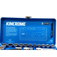Kincrome K28060 3/8 Inch Drive 45 Piece Metric Socket Set