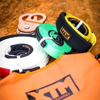 XTM 7 Piece 4WD Recovery Kit 8T Snatch Strap Winch Gear