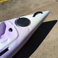 Aquayak Scout 3m Fishing Kayak Purple 150kg Paddle Trolley Sit on Top