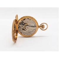American Waltham Vintage 14K Gold Pocket Watch 1897 Antique Hunter Case