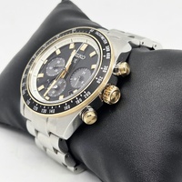 Seiko Prospex V192-0AH0 Solar Chronograph Mens Watch Tachymeter Steel Two-Tone