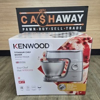 Kenwood Titanium Chef Baker Stand Mixer 1200W 5L Silver KVC65.001SI