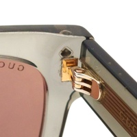 Gucci GG1084S 004 Sunglasses Grey Acetate Frame Square Rectangle Size L + COA