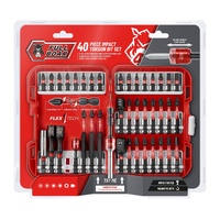 Full Boar 40 Piece Impact Torsion Bit Set 1/4 inch Screwdriver Bits FBIBS-040