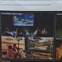 LASER PJT-BYCBL-040 1080P Outdoor Cinema Bundle 144 Inch Screen