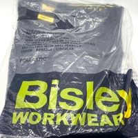 Bisley Mens Navy Cargo Work Pants 82R 32R Durable Cotton Tradie Trousers BPC6007