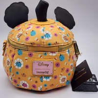 Disney Loungefly Mickey Pumpkin Crossbody Bag WDTB3305 Glow in the Dark