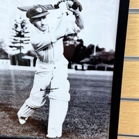 Sir Donald Bradman Framed Cricket Photograph Sports Memorabilia