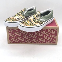 Vans Classic Slip On Painted Camo Green Multi Kids US 3 UK 2.5