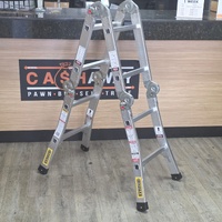 Syneco 0860950 Multifold Aluminium Ladder 2.5m Straight 1.25m Step