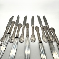 Vintage Italian Super Inox 800 Stamped 64 Pc Flatware Cutlery Set Case