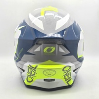 O'Neal 3 Series MX607 Motocross Helmet Small White Blue Neon Dirt Bike