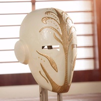 Star Wars Galaxy's Edge Jedi Temple Guard Mask Collectible with Display Stand