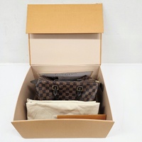 Louis Vuitton Speedy 30 Bandouliere Damier Ebene Brown Handbag + COA