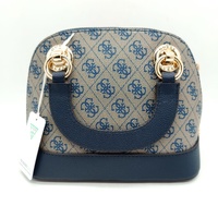 GUESS Cathleen II Midnight Logo Dome Satchel Bag Crossbody with Strap