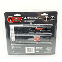 Full Boar 40 Piece Impact Torsion Bit Set 1/4 inch Screwdriver Bits FBIBS-040