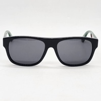 Gucci GG0341S Sunglasses Black Acetate Grey Polarised Lenses 56-17