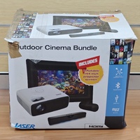 LASER PJT-BYCBL-040 1080P Outdoor Cinema Bundle 144 Inch Screen