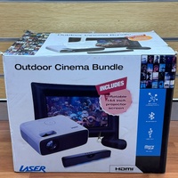 LASER PJT-BYCBL-040 1080P Outdoor Cinema Bundle 144 Inch Screen
