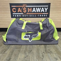 Fox Racing Motocross Gear Bag Duffle Green Grey Carry Bag 3 Pockets