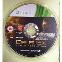 Deus Ex Human Revolution Microsoft Xbox 360 Game disc