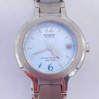 Casio Sheen Ladies Silver Watch Stainless Steel SHN-142 (Pre-owned)