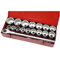 KC Tools 22 Piece 1 Inch Drive Heavy Duty Imperial AF Socket Set