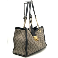 Genuine Gucci Padlock Medium GG Shoulder Bag with Key Lock Closure Chain Straps