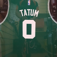 Jayson Tatum Boston Celtics Autographed Jersey Framed Basketball Memorabilia
