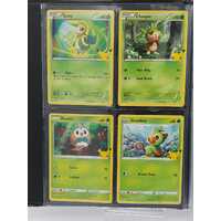 Pokémon 25th Anniversary McDonald’s Full Set Non Holo Collectable Card Games